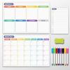 Resin Whiteboard Monthly Weekly Daily Fridge Calendar Daily Dry Erase Calendar  Organizer