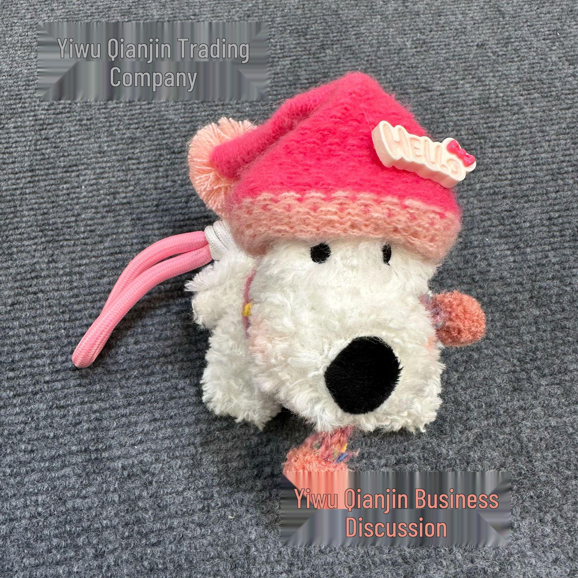 

Вест-хайлендский лохматый щенок плюшевый брелок-подвеска для сумки с шляпой