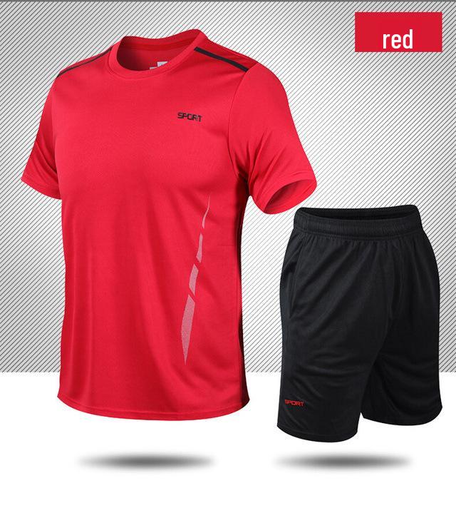 Men s 2026 Summer Loose Fit Quick-Dry Sports Two-Piece Set M