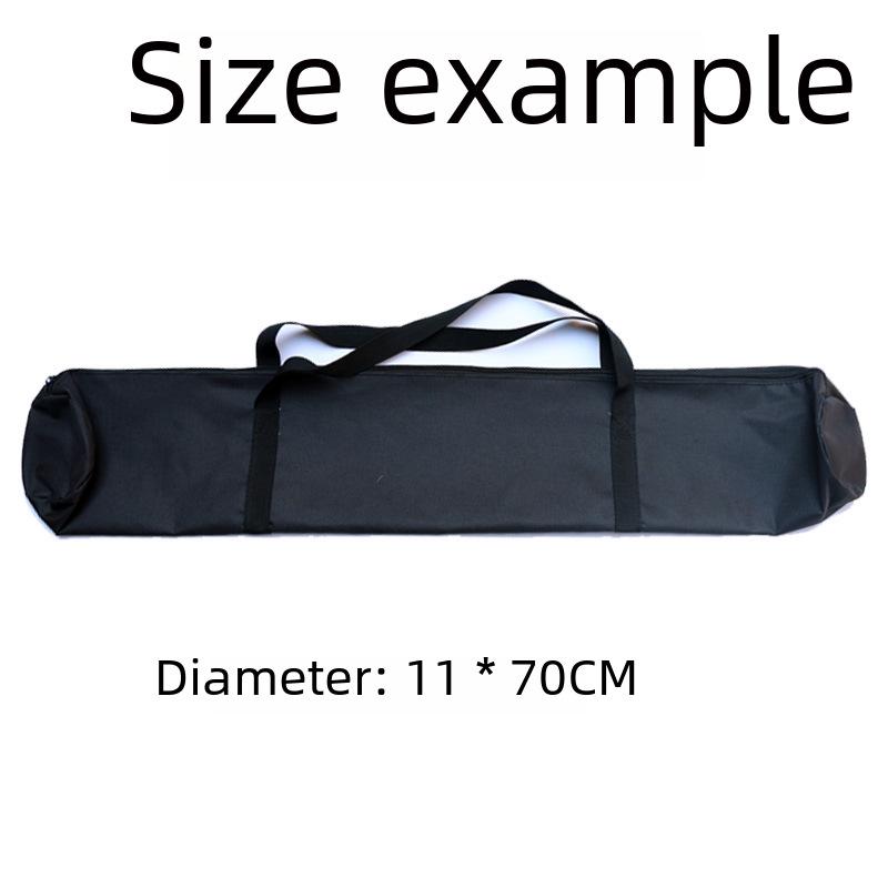 Oxford Cloth Round Zipper Fishing Gear Bag - Portable Storage for Rods & Accessories