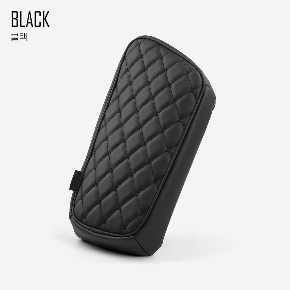 Car Interior Accessories Centre Console Armrest Box Pad Protective Cover Leather Material for KIA EV6 -2026 Left-Hand Drive LHD For Black