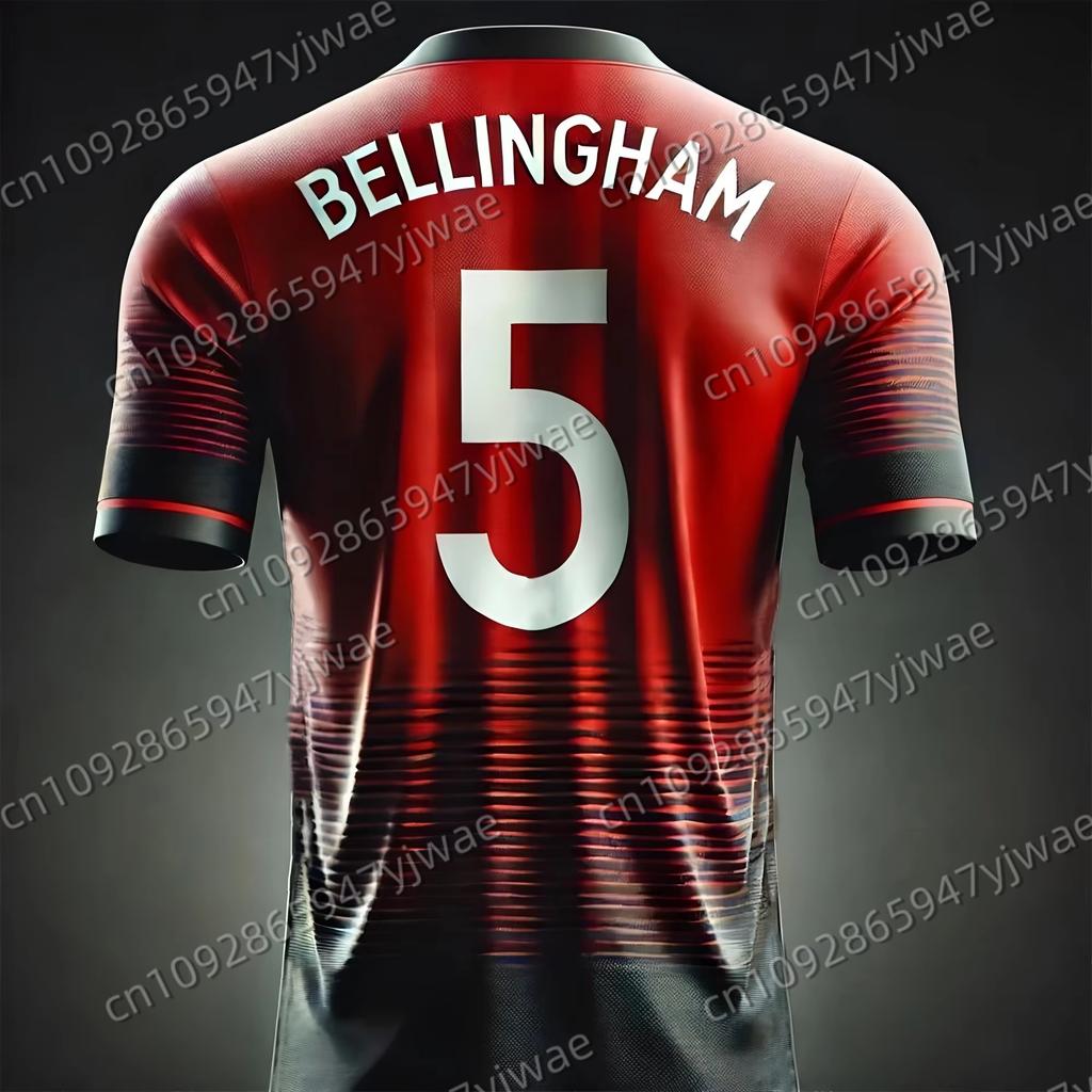 Letný Nový Futbalový Dres 3D Potlač Bellingham Chlapčenské Futbalové Tréningové Oblečenie Pánske Športové Priedušné Krátke Rukávy Vrchné Časti