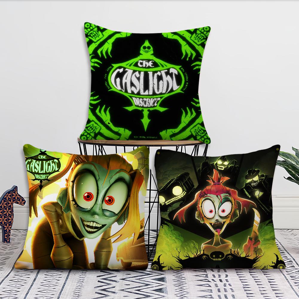 Cushion Cover Soft Pillow Case For Sofa Anime Living Room Home Office Decor Protective Covers The D-District Gaslight Cartoon
