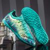 Herren Mittelhohe Fußballschuhe Kunstrasen TF Stollen Trainingsschuhe Verschleißfeste Gummisohle Bequemes Mesh-Innenfutter