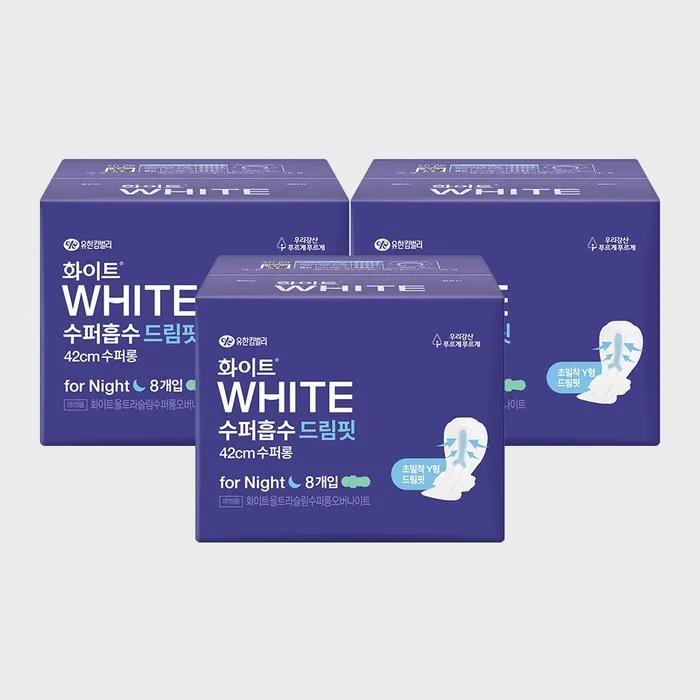 

Белые Супервпитывающие Dreamfit Ночные Супердлинные 8 шт. x 3