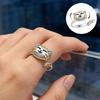 Süße Cartoon-Katzen Spinner Ringe für Frauen Verstellbarer Offener Fidget Ring Rotierbar Angstlinderung Metall Schmuck Geschenk für Mädchen