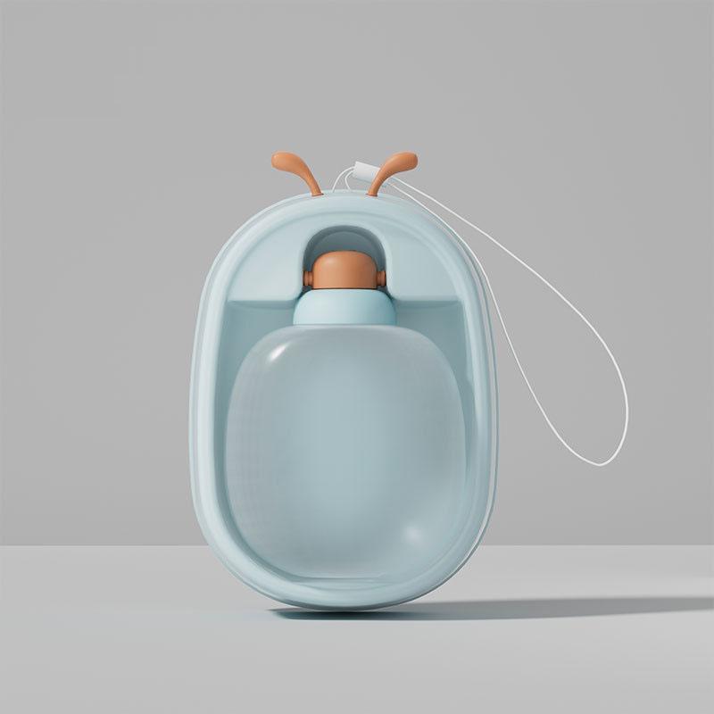 

Dogs outdoor portable water cup multi-functional water drinker kettle pet portable cup supplies синій