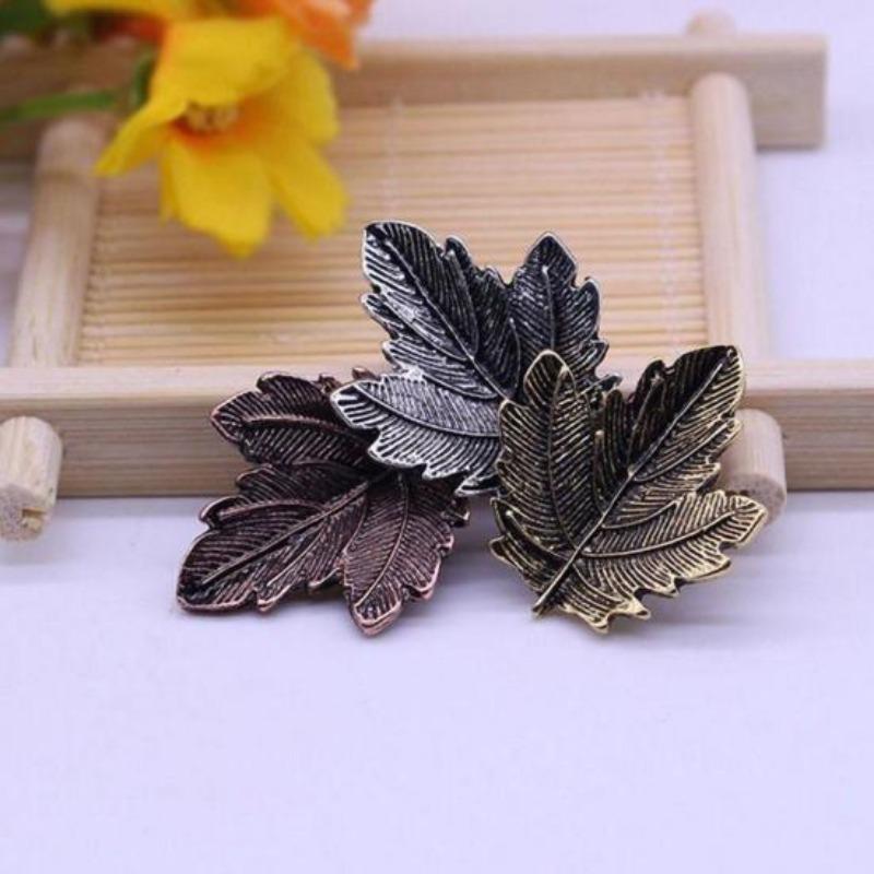 Vintage Three Leaves Brooch Pin Scarf Sweater Dress Women's Decor Gift