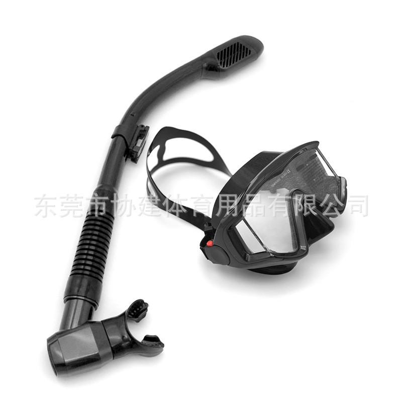 Adult Snorkel Set Anti-Fog Diving Mask Full Dry Breathing Tube Swimming
