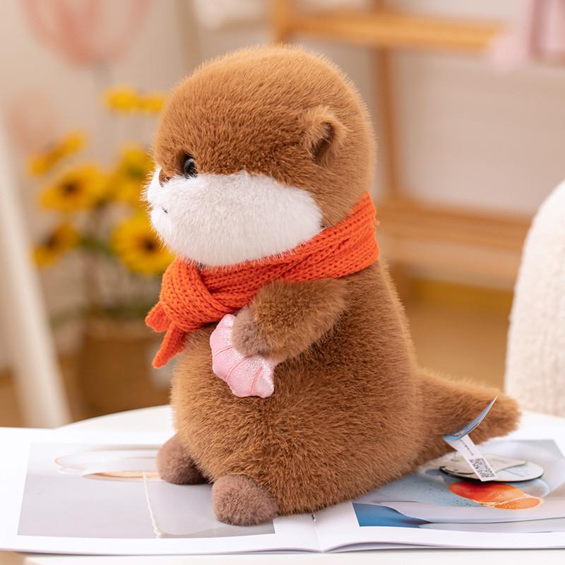 Plush Otter Cute Toy Animal Stuffed Doll Sleep Companion Kids Gift Birthday