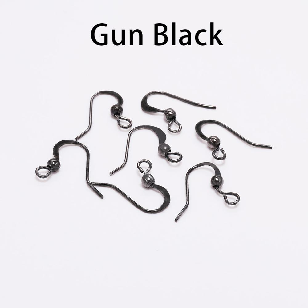 100 Stück 19 x 18 mm Ohrring-Komponenten, Haken, gedrehte Ohrhaken, Verschlüsse, Ohrring-Drähte, Erkenntnisse für die DIY-Schmuckherstellung