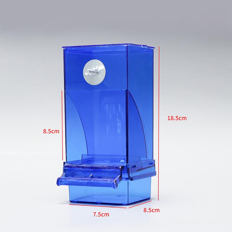 1PC Automatic Parrot Feeder Spill-Proof Splash-Proof Bird Food Box Feed Trough Dispenser Peony Design for Avian Feeding