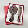 1SET Creative Retro Peacock Open Screen Small Mirror Handle Metal Makeup Mirror Portable Mirror Comb Set Holiday Gifts