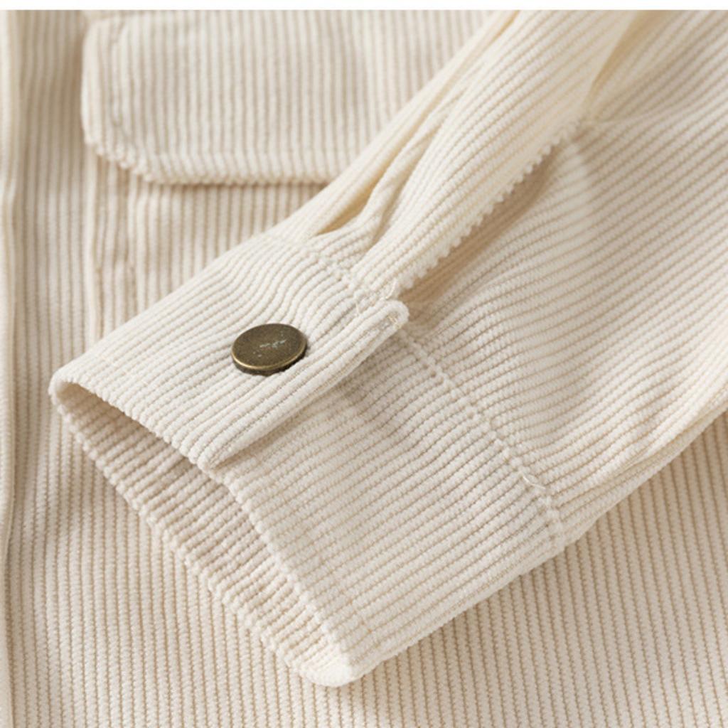 Boys' Casual Cotton Long Sleeve Stand Collar Shirt for Spring Everyday Wear