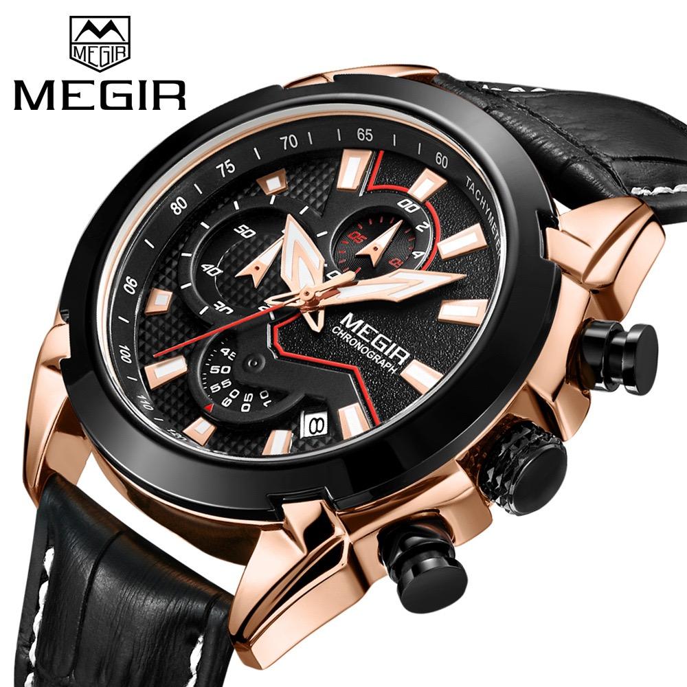 Herren Sportuhren Top-Marke Luxus Chronograph Uhr Männer Wasserdicht Leuchtende Militär Herrenuhr