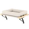 Cat Radiator Bed, Adjustable Hanging Cat Hammock with Removable and Washable Cushion for Indoor Cats, Cream White