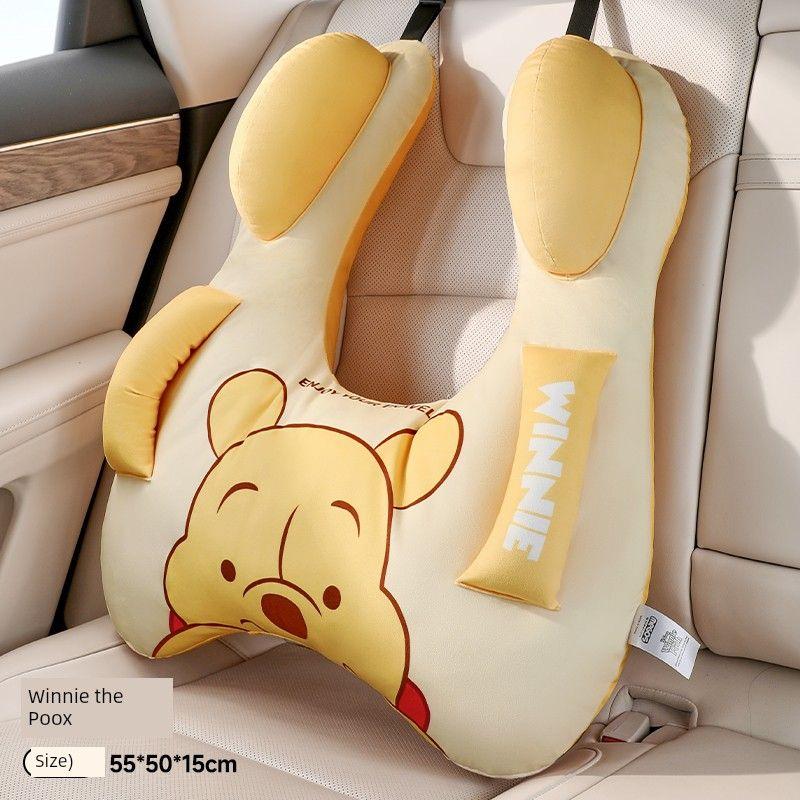 Cute Car Seat Belt Pillow, Kidsren's Rest Neck Pillow, Car Rear Seat Baby Sleeping Pillow, New Style, Removable and Washable