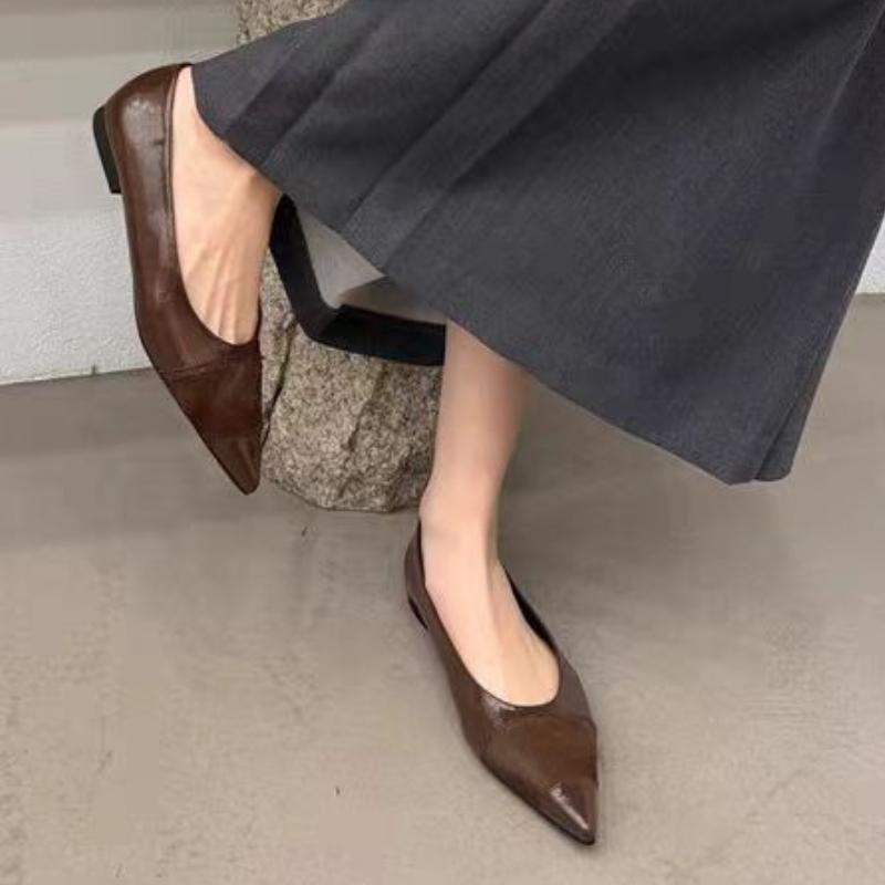 Comfortable Flat Woman Flats Spring Autumn Female Ballet Shoes Pointed Toe Nude Casual Work Loafer Shoes Women  Shoes