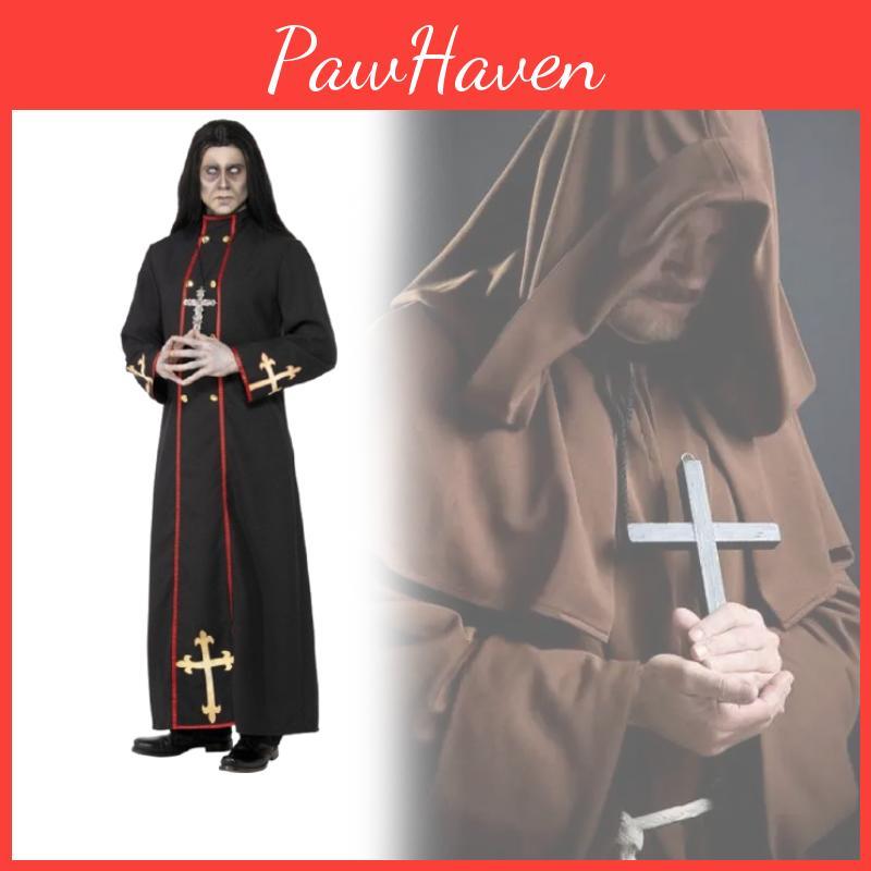 Cloak Costume Pastor Men Women Made  Cosplay Events Costume Legends Of Robe Evil