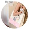 Large Capacity Japanese Korean Style Cute Graffiti Canvas Crossbody Bag for Students