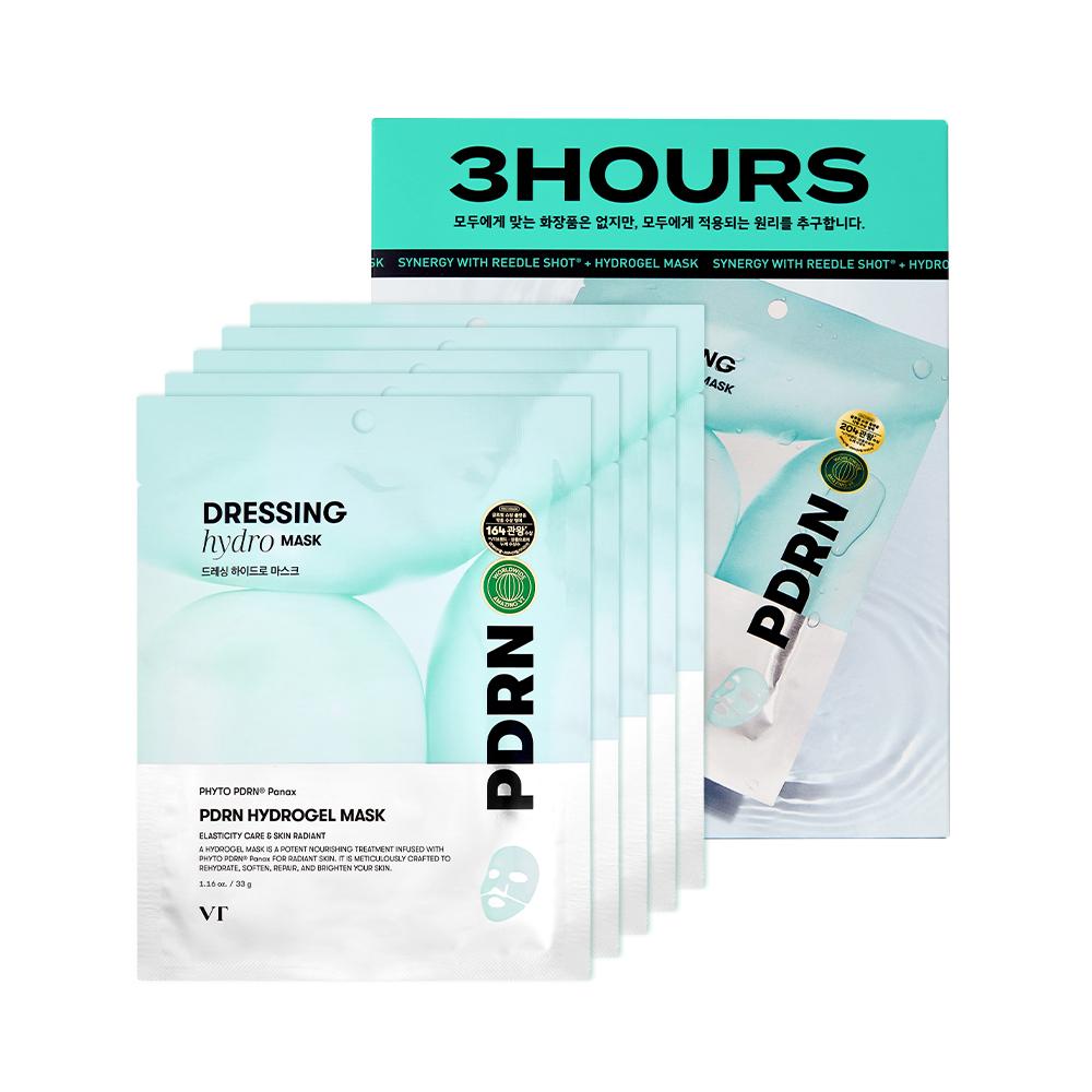 VT PDRN Vegan Hydrogel Sheet Mask – Wrinkle Care & Brightening Ampoule Treatment (33g × 4ea)