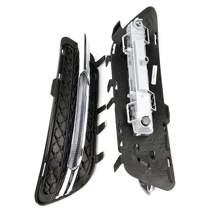 JIUWAN Car LED Daytime Running Lights DRL Fog Light Fit for Mercedes B Enz W212 E250 E300 E350 2009-2013 2128851574 2128851674