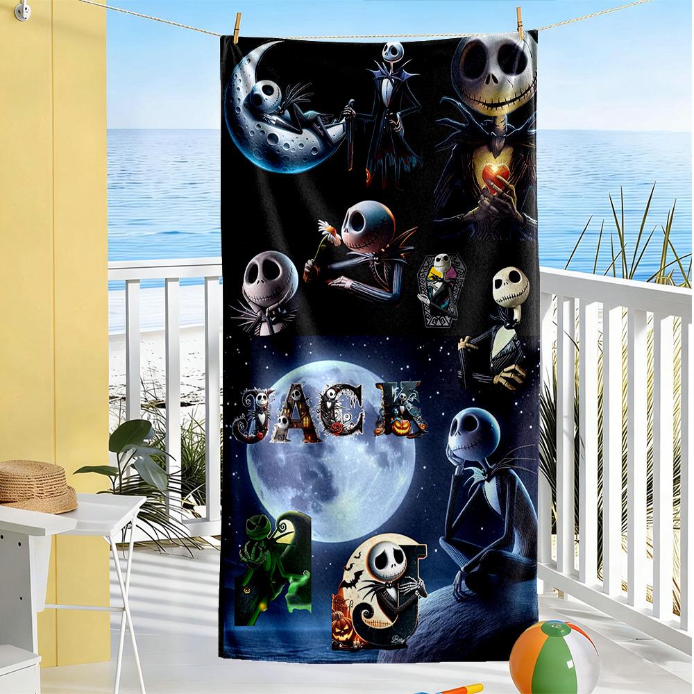 Christmas Nightmare Beach Towel High Absorbency & Quick-Dry Comfortable Lightweight