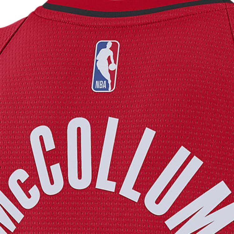 Air Jordan NBA Basketball Jersey SW Fan Edition 2020 Season Blazers McCollum No. 3 Large Red Men's CV9492-661