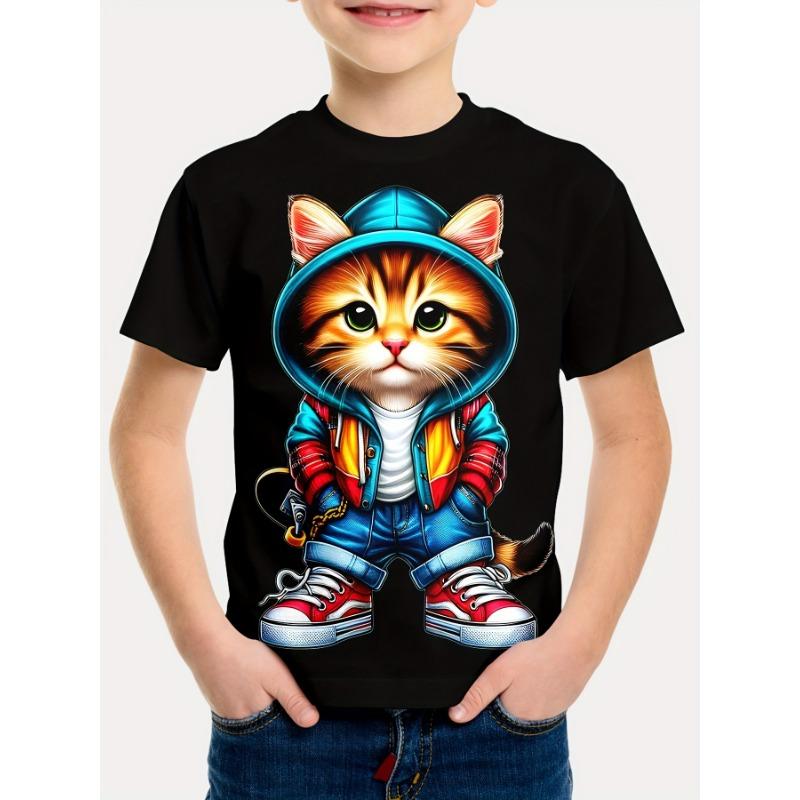Kids Clothes Boys Tshirt Short Sleeve Stylish Car Racing Graphic