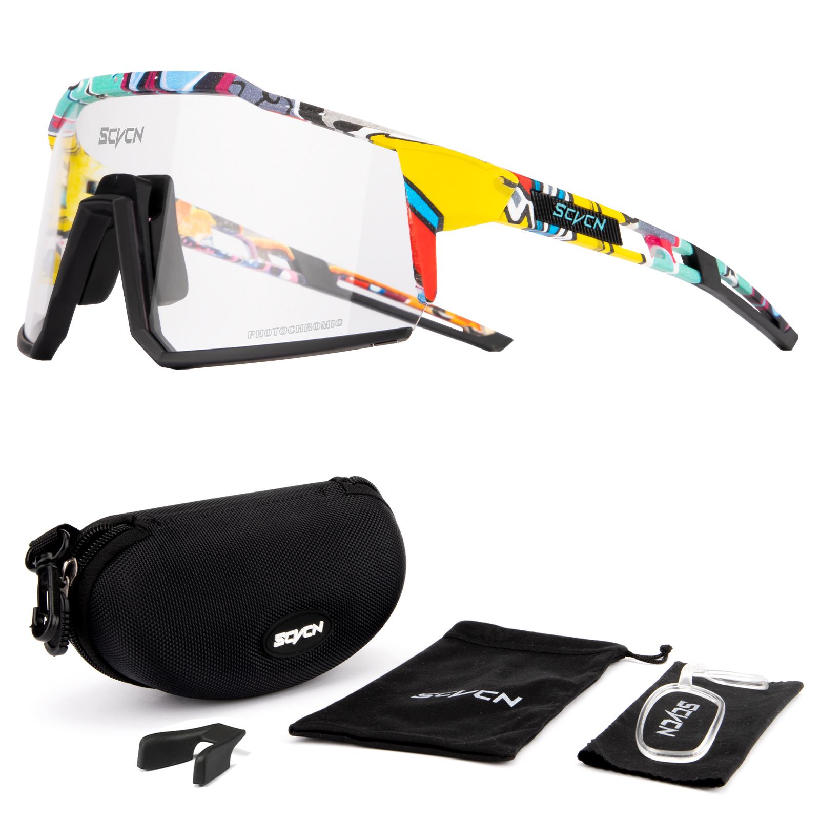 

Фотохромные очки для шоссейного велосипеда с 1 линзой, велосипедные очки для велоспорта, очки для MTB, солнцезащитные очки для спорта на открытом воздухе, изменяющие цвет, прозрачные очки