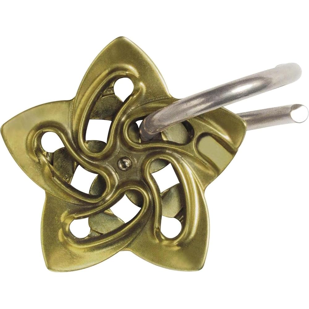 Hanayama Cast Helix Puzzle Level 5 Difficulty Metal Brain Teaser Game