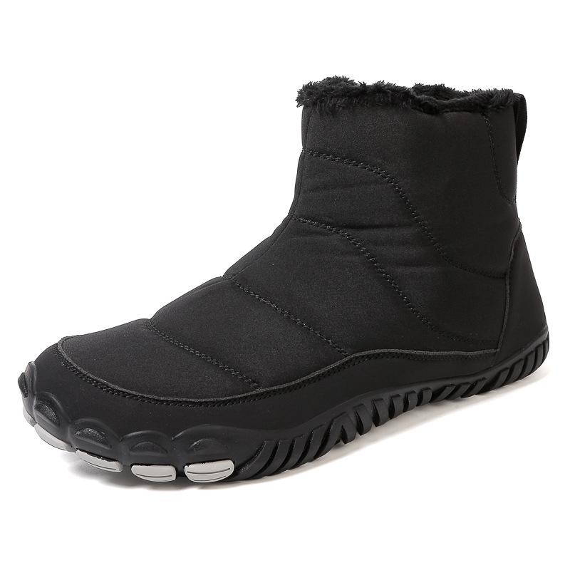 Winter Waterproof High-Top Snow Boots - Unisex Fleece-Lined Cold-Proof Sports Shoes