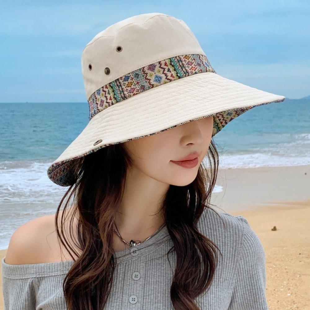 Adjustable Fishing Cap Anti-UV Beach Hat New Western Cowboy Hat  Summer