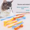 Multicolor Folding Spring Cat Toy - Elastic, Bouncing, and Telescopic Soft Tube for Playful Pets