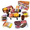 Children Kitchen Simulation Food Toys Pretend BBQ Set Play House Cooking Games Barbecue Grill Meat Skewers Pretend Kitchen Toys