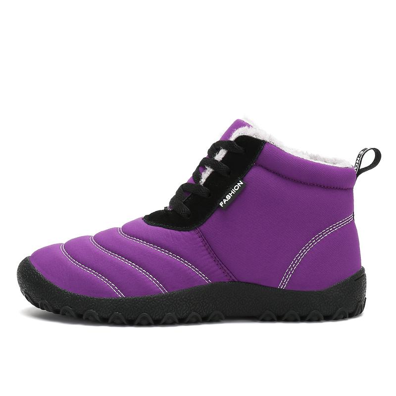 Hot Sale Winter 2024 Snow Boots Men Fashion Yellow High Top Cotton Shoes Comfortable Warm Ankle Boots Men Women Fur Boot Size 46