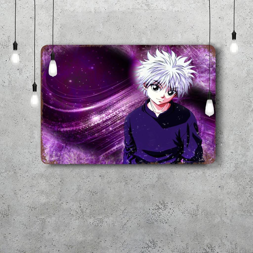 zoldyck anime Vintage Metal Tin Signs Posters Decor Retro Metal Plaque Wall Art Decor for Garage Bar
