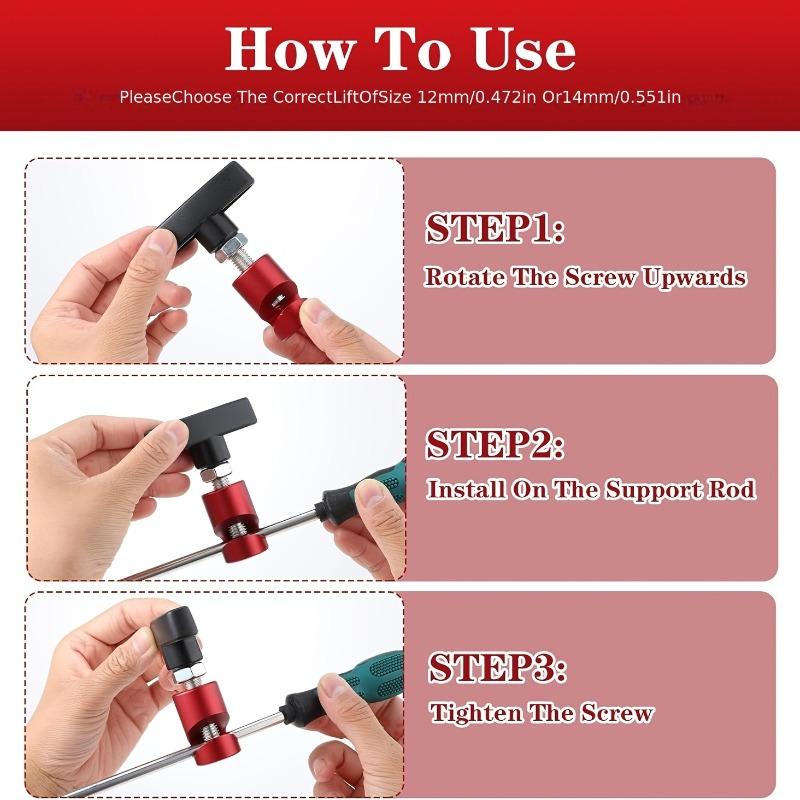 Car Hood Prop Rod, Hood Prop Tool Struts Holder, Hood Stay Stopper Lift Support Clamp