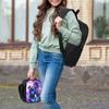 3Pcs Sombra Overwatch Theme School Bags Set for Boy Girl Pencil Boxes Backpack Sets with Lunch Box For School Students Knapsack