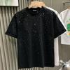 Women's Loose Large Size Half-sleeved Short-sleeved Summer Short-sleeved T-shirt Shiny Round Neck Short-sleeved Top