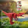 18Cm Biting Green Red Tyrannosaurus Rex Dinosaur Hand Control Spring Swing Decompression Fingertip Kids Toy Birthday Boy Gift