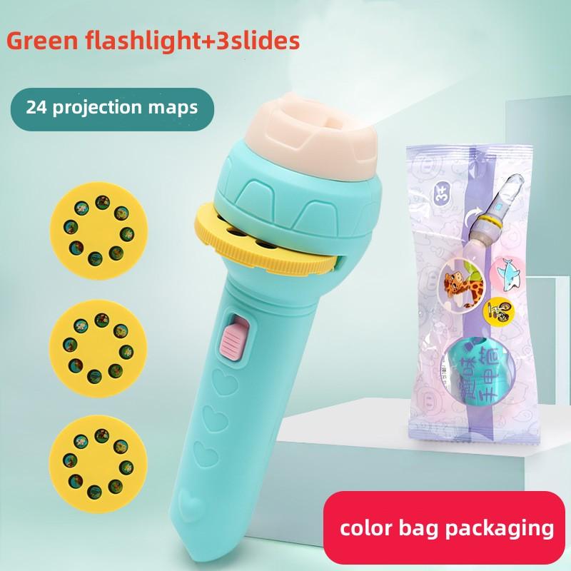 Braided Beads 24/56 imagens Projection Toy Flashlight Toys Colour Early education Souptoys Cartoon Children's gift spacer beads