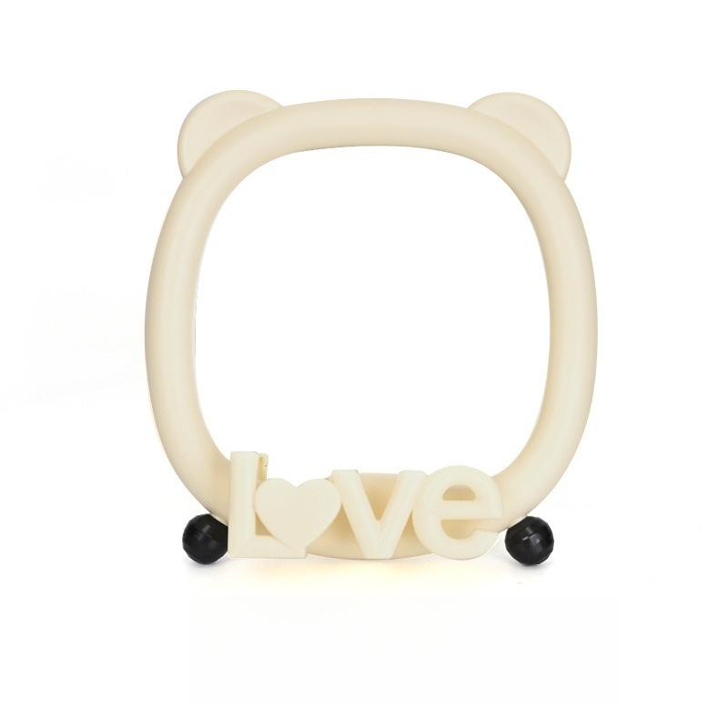 

Cute Cat Bear Ear Desktop Decorative Mirror Standing Makeup Mirror with Mobile Phone Holder Student Dormitory Supplies 2025 New