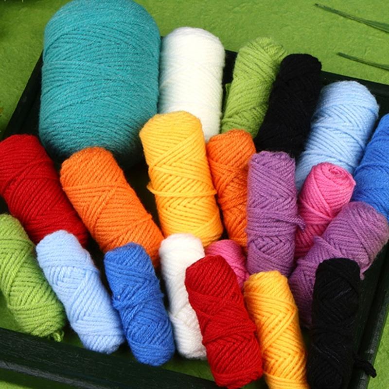 Ručně vyráběné DIY háčkované pletací sady Vlněná příze Nitě Šicí materiál pro začátečníky