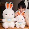 Soft Rabbit Plush Toy Cute Animal Stuffed Toys Kids Gifts Rabbit Plush Doll  Boys and Girls
