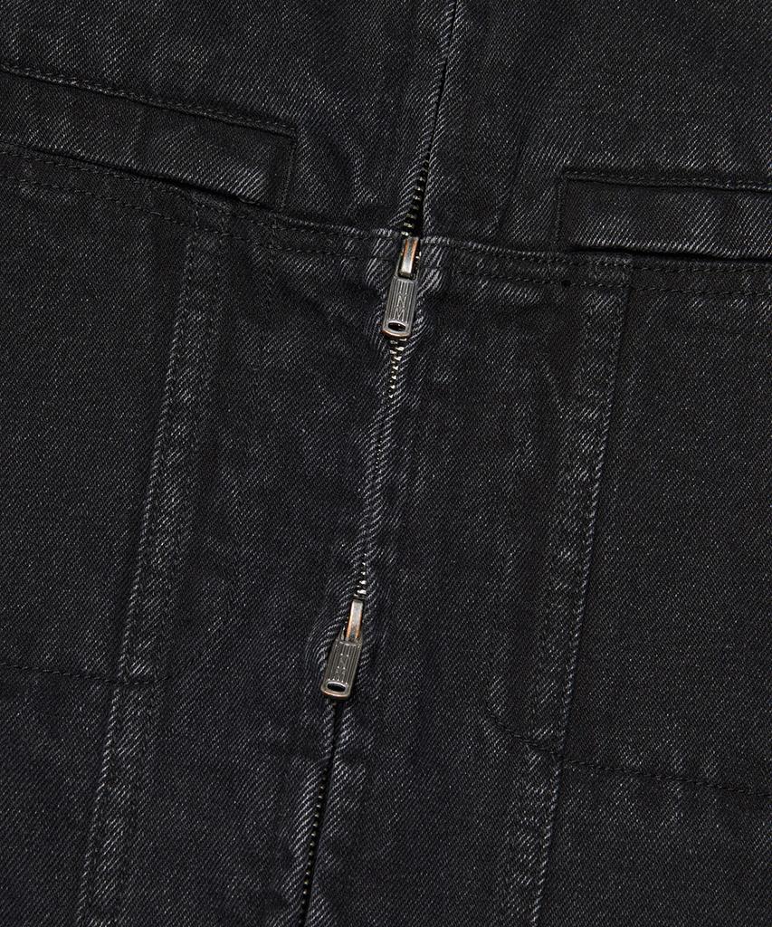 Nomanual Washed Denim Rider Jacket - Washed Black