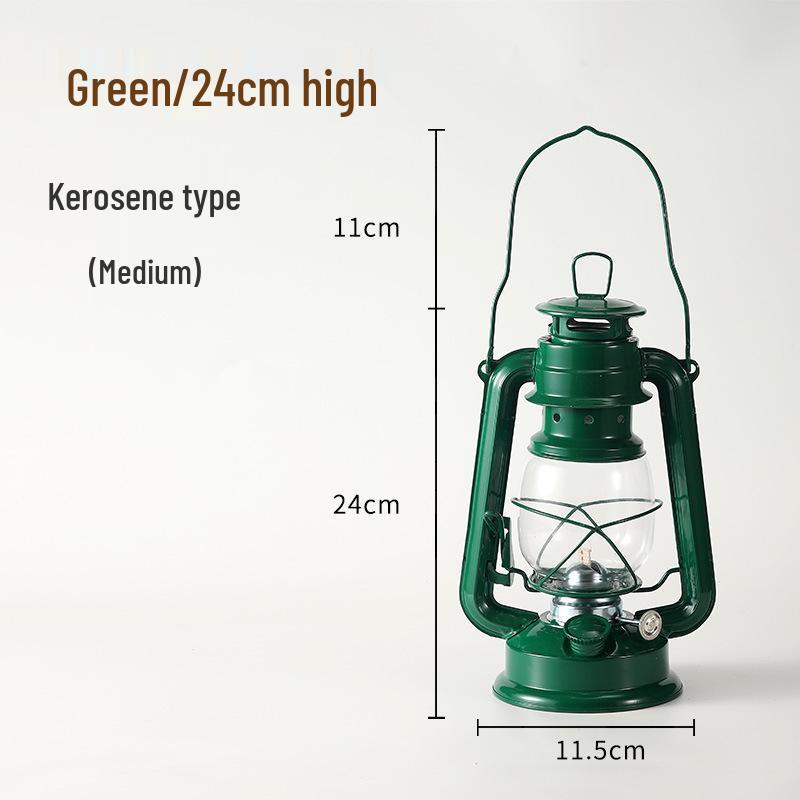 Retro Handheld Kerosene Lantern for Outdoor Camping and Decor
