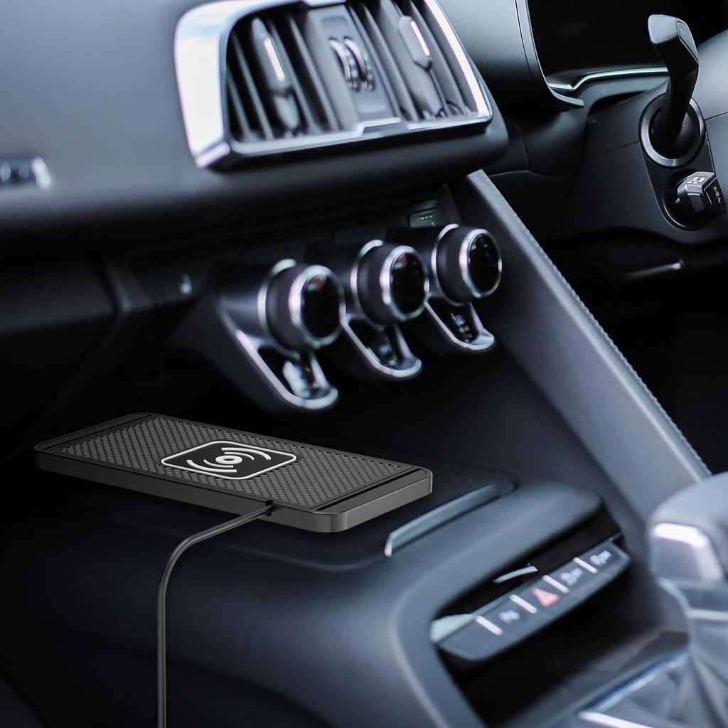 Wireless Car Charging Pad Support for   11 12 14 15 16 17 Phone 20W Magnet   Cordless Non Slip Mat