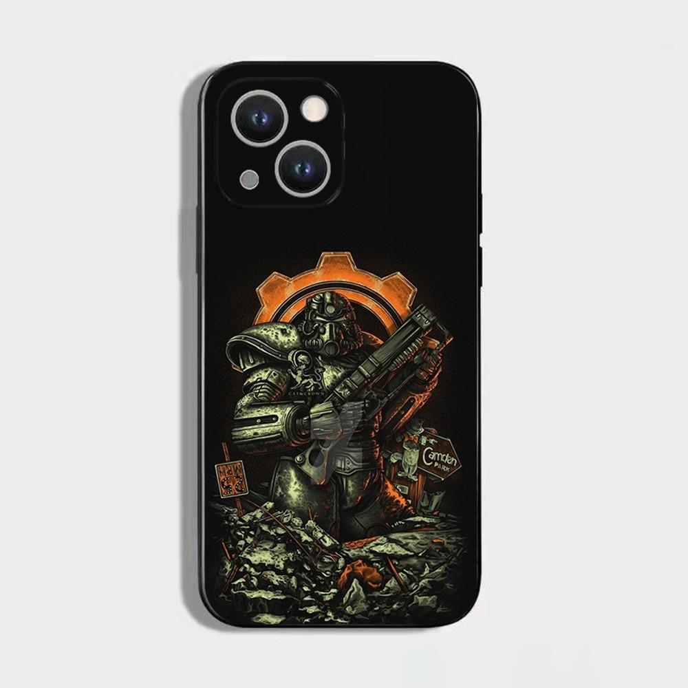 F-Fallout S-Serie 4 Coole Handyhülle Für iPhone 16,15,14,13,12,11 Plus,Pro Max,XS,X,XR,SE,Mini,8,7,Weiches Silikon Schwarze Abdeckung
