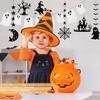 Halloween Garland 7-Piece Set Ghost Bat Spider Web Witch Moon Decoration Ornament Interior School Festival Cultural Party (A Set)